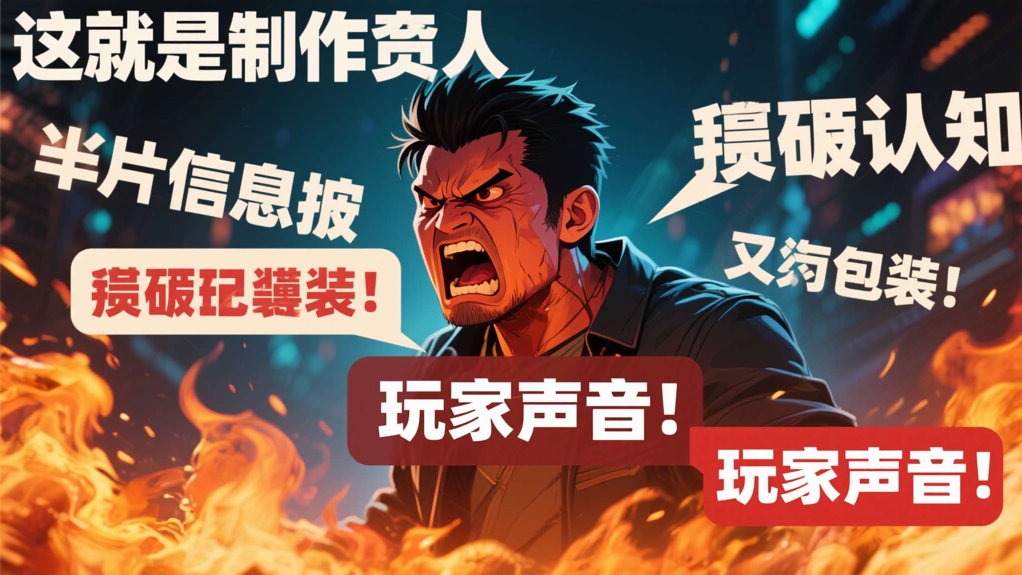 这正是制作人怒火的导火索：片面信息催生了虚假认知，虚假认知又包装成了"玩家声音"